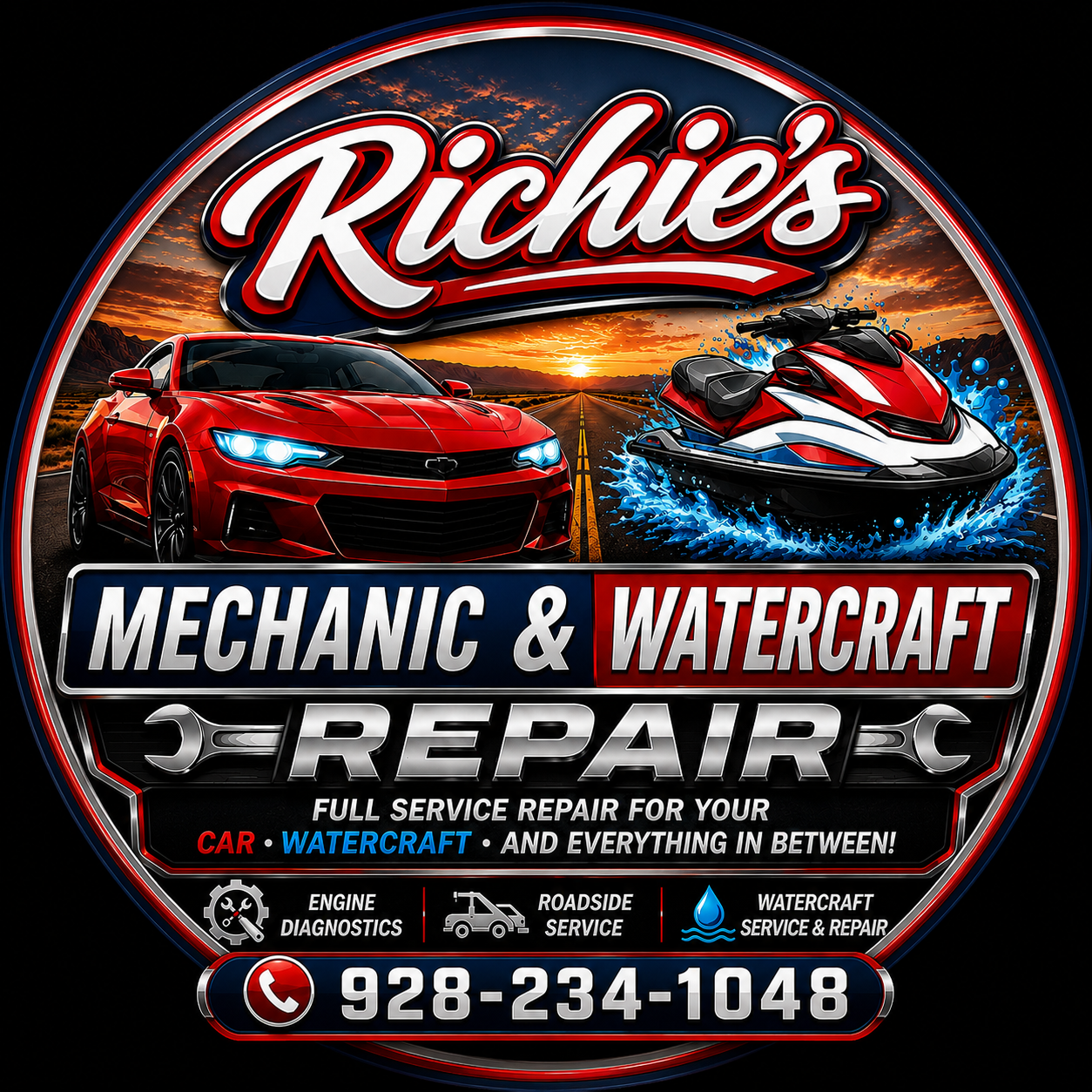 Richies Mechanic & Watercraft Repair logo