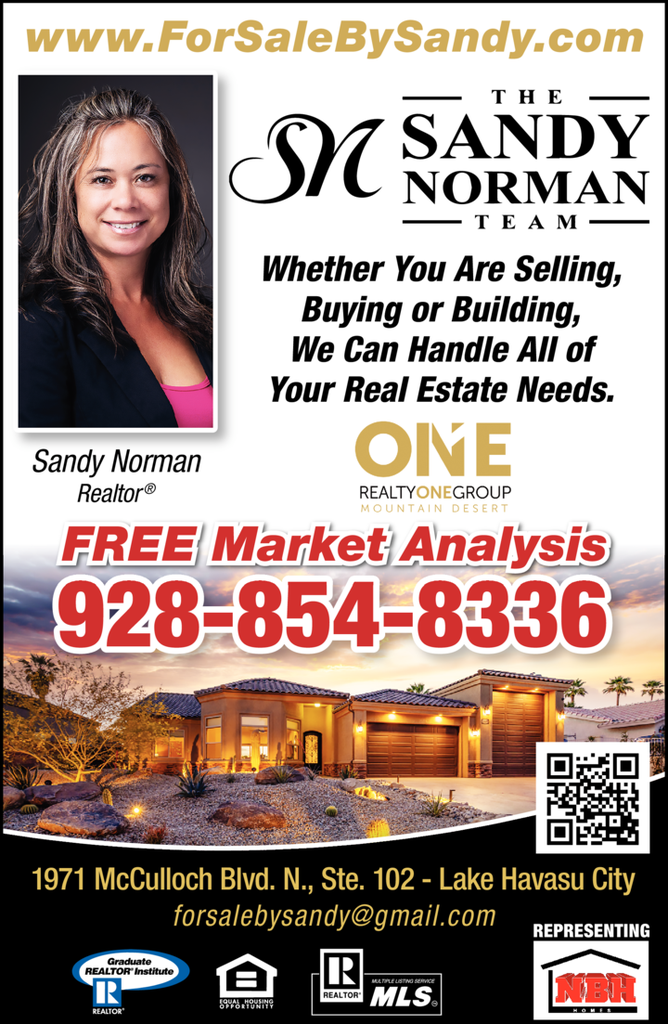 The Sandy Norman Team Realty One Group Mountain Desert Lake Havasu